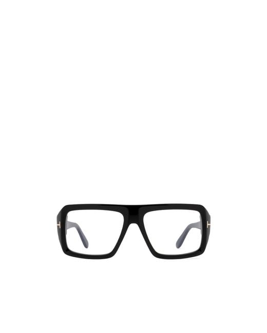 Tom Ford White Eyewear Square Frame Glasses for men