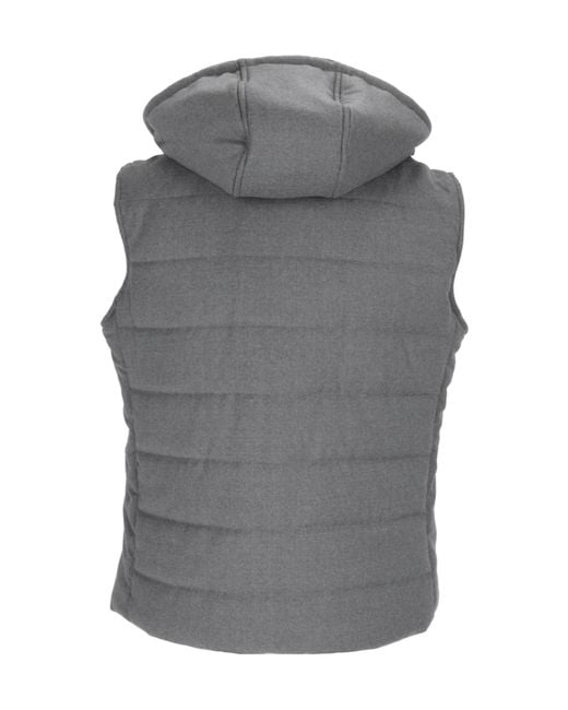 Lubiam Gray Zippered Vest for men