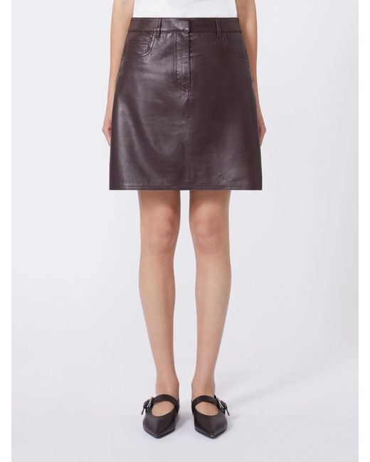 Weekend by Maxmara Purple Flared Skirt