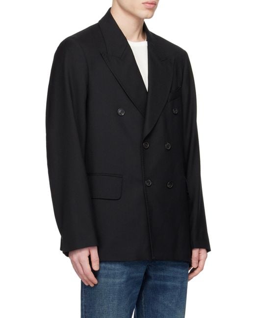 Our Legacy Black Double-Breasted Jacket for men