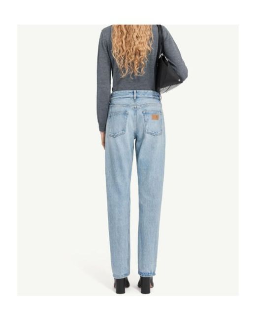 MM6 by Maison Margiela Blue Straight-Leg Jeans