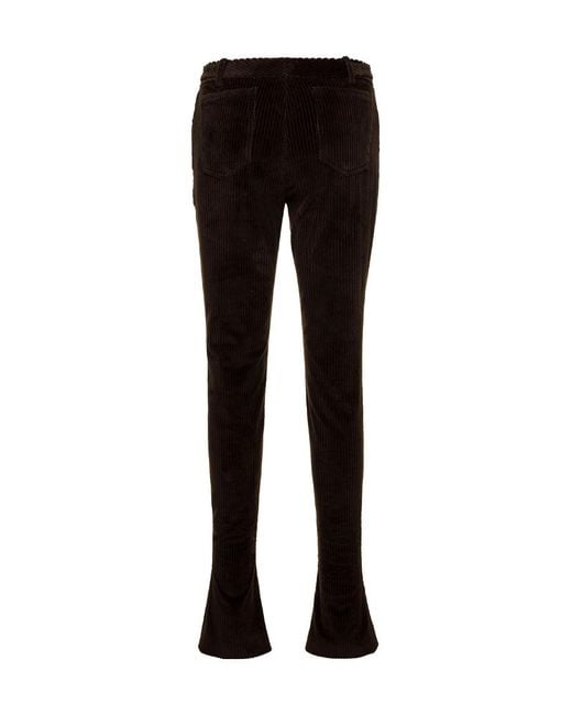 Dolce & Gabbana Black Flared Corduroy Pants