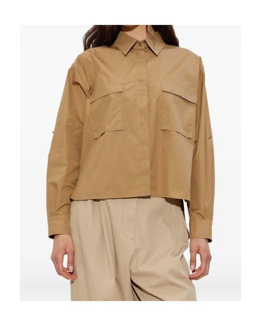 Max Mara Natural Long-Sleeved Shirt
