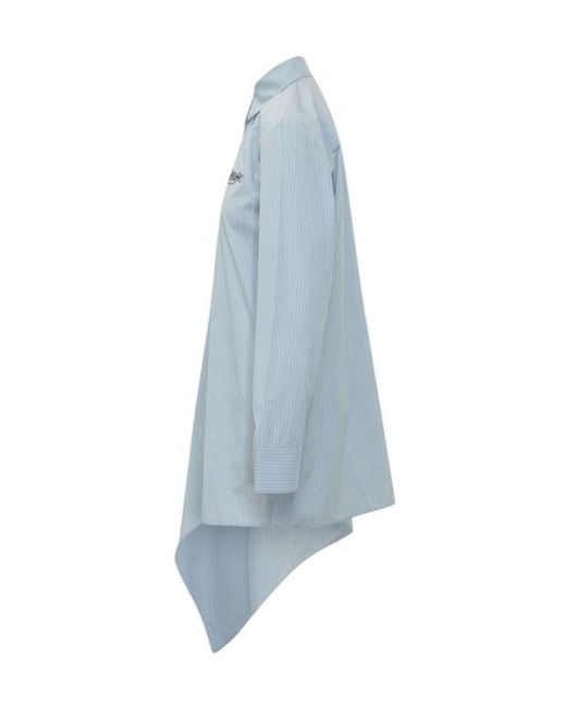 Off-White c/o Virgil Abloh Blue Shirt Dress