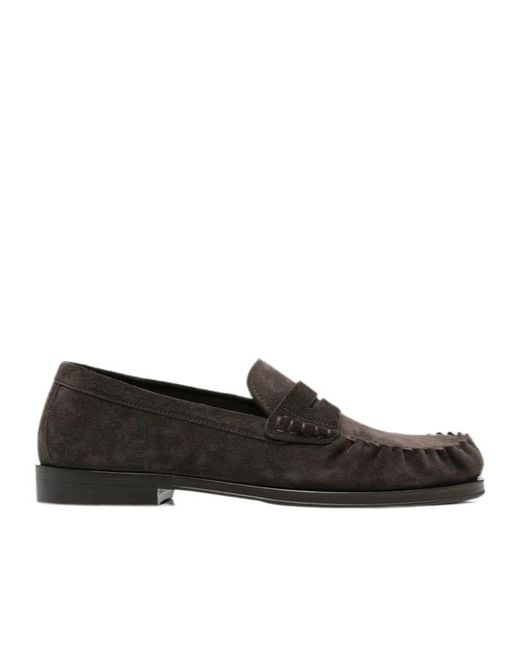 Henderson Black Sonia Penny-Strap Loafers