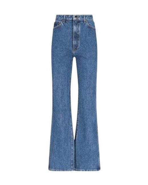 Khaite Blue Belt Loop Jeans