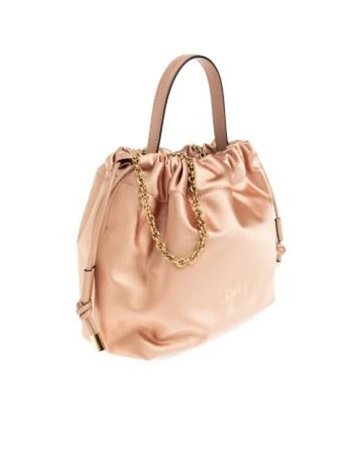 Chloé Pink Chloé Icons Mini Drawstring Shoulder Bag