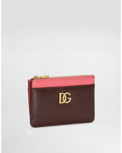 Dolce & Gabbana Purple Dg-Plaque Cardholder