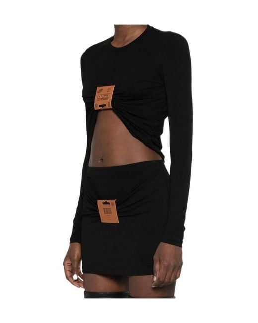 Jean Paul Gaultier Black Long-Sleeve T-Shirt