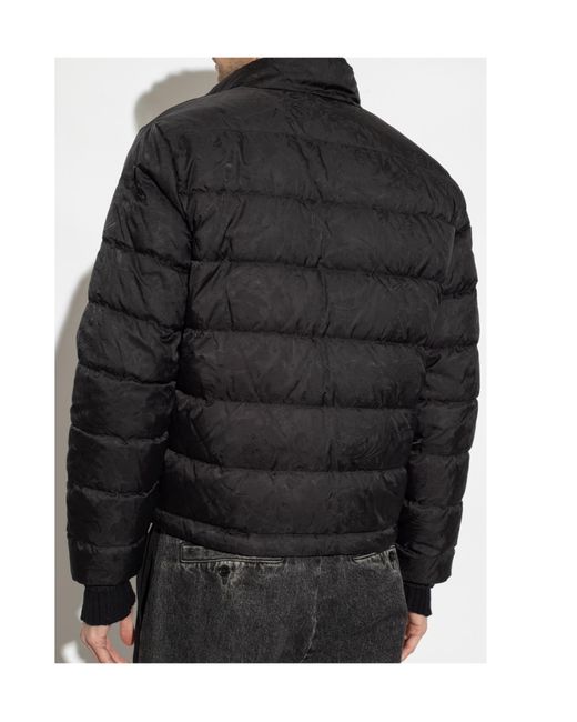 Versace Black Down Jackets for men