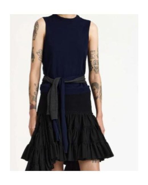 J.W. Anderson Blue Jw Anderson Waist Tie Tank Top