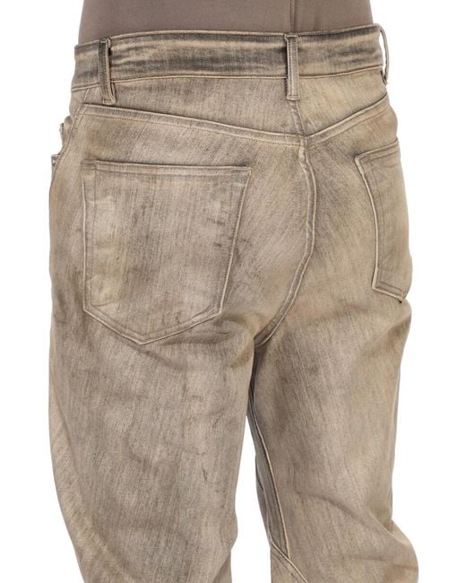 Rick Owens Natural Washed Bootcut Jeans for men