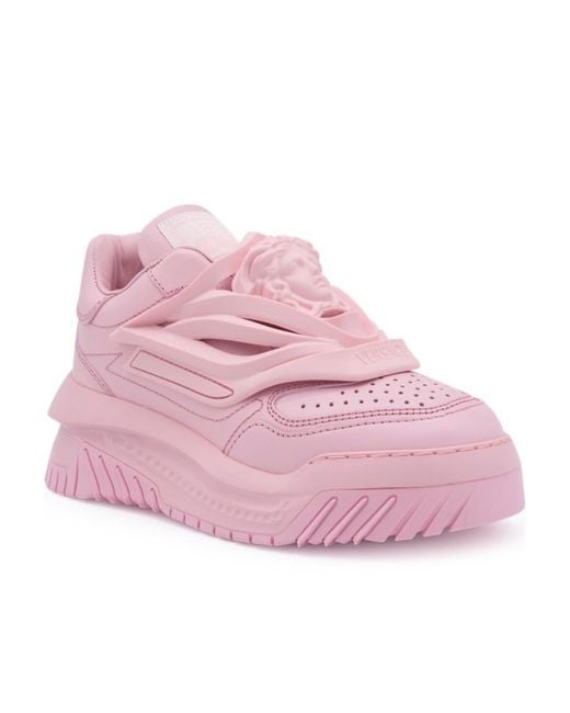 Versace Pink Odissea Low-Top Sneakers