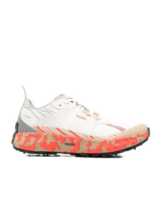 Norda Pink Lace-Up Sneakers for men