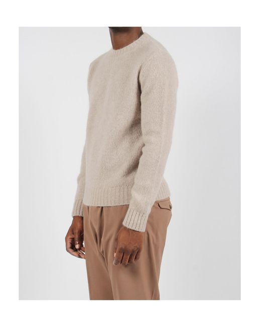Herno Natural Crewneck Knitted Jumper for men