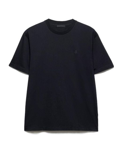 Prada Black Cotton T-Shirt for men