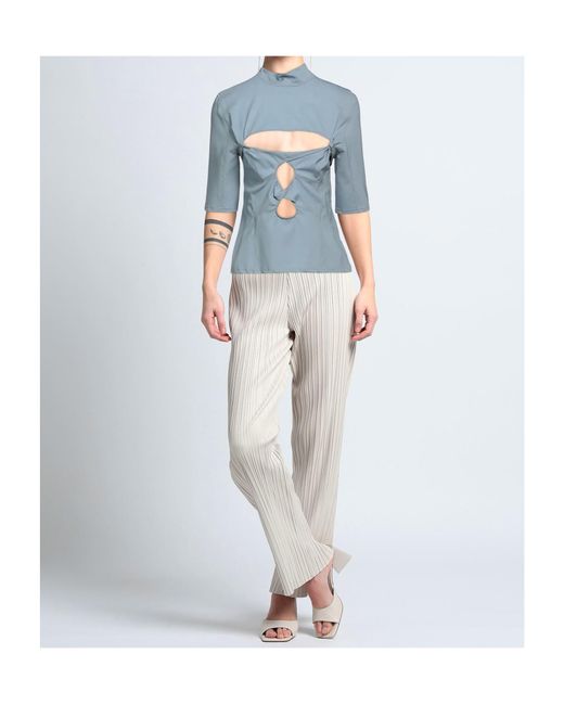 Jacquemus Blue Turtleneck Top