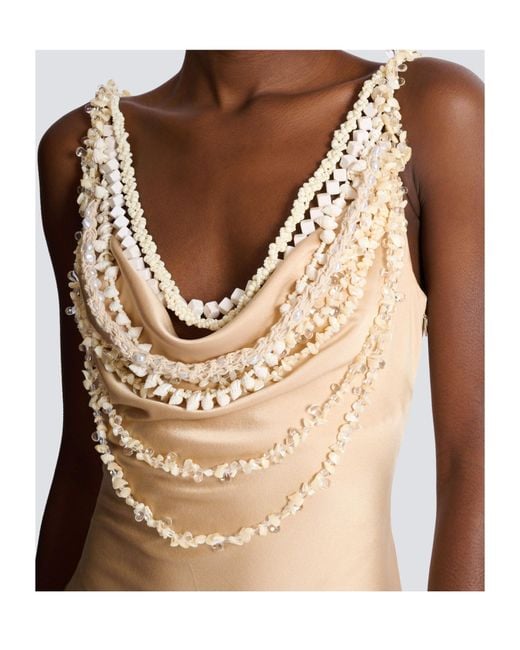 Balmain Natural Silk Shell Dress
