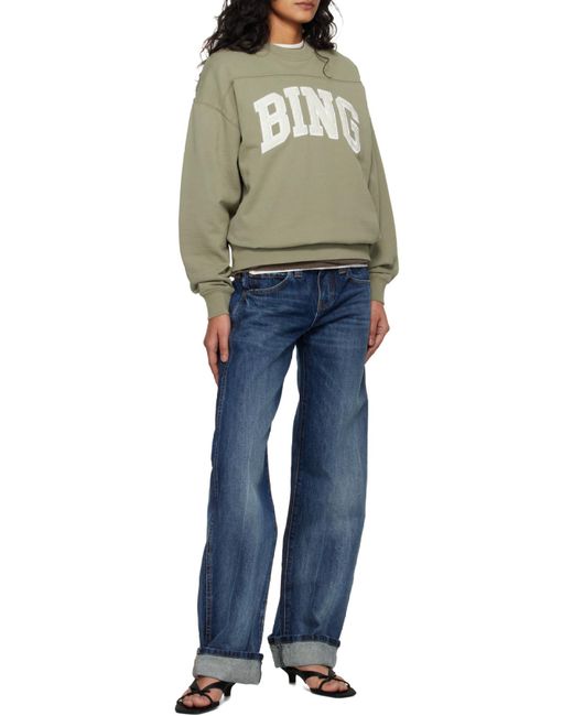 Anine Bing Gray Long-Sleeved Sweatshirt