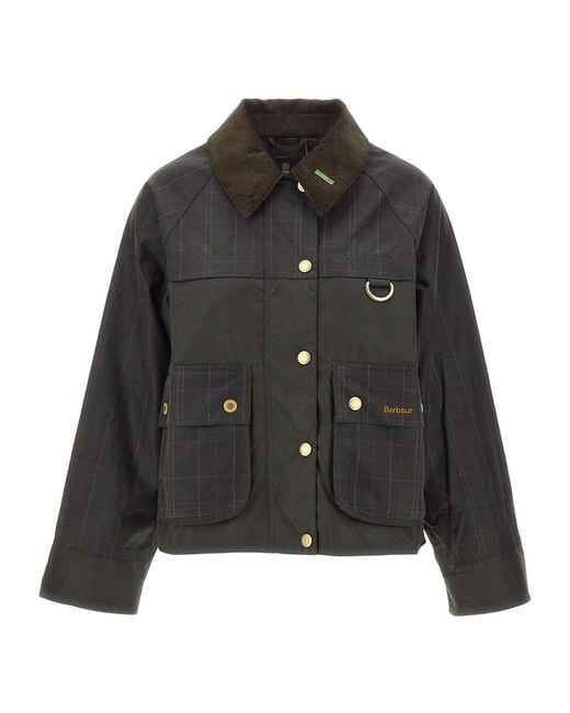 Barbour Black Long-Sleeved Casual Jacket