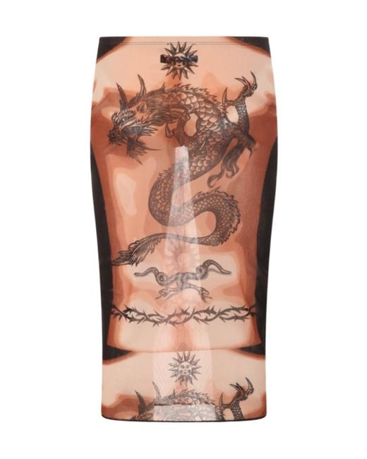 Jean Paul Gaultier Brown Skirts