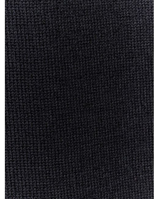 Zanone Black Mock-Neck Sweater for men