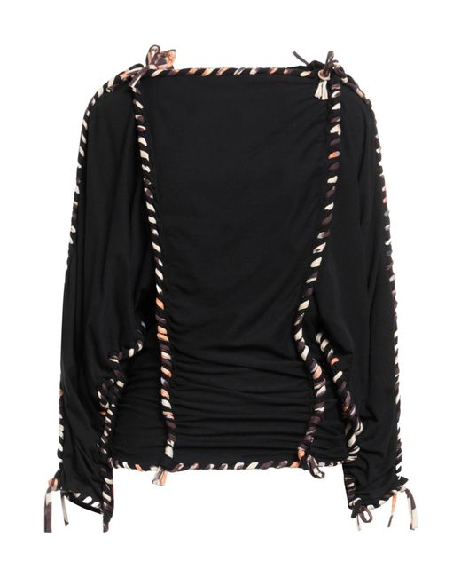 Isabel Marant Black Ribbon Design Top