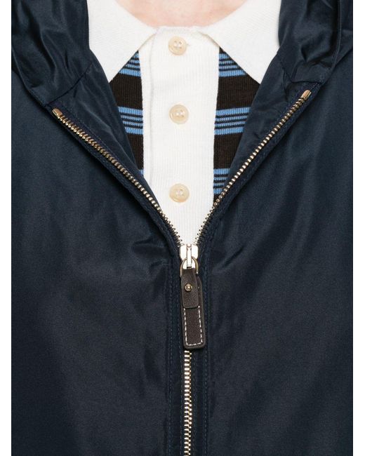 Max Mara Blue 'S Smmpantone Hooded Coat