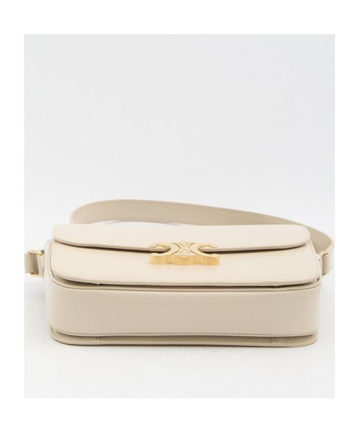Céline White Classique Triomphe Bag