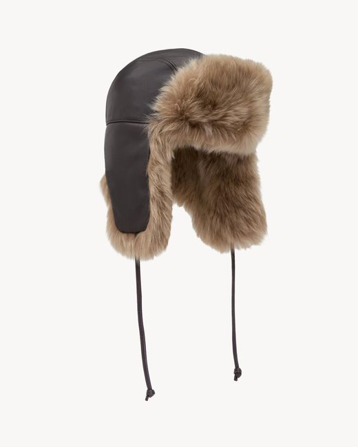 Saint Laurent Natural Ear-Protecting Hunter Hat