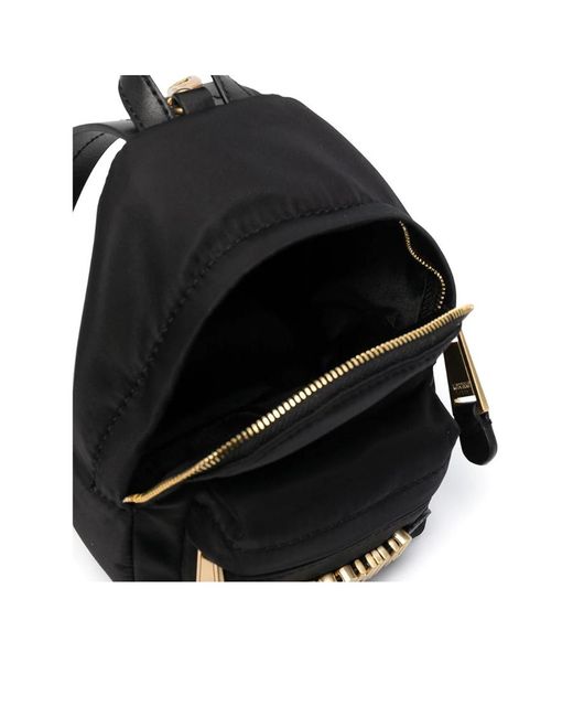 Moschino Black Logo Backpack