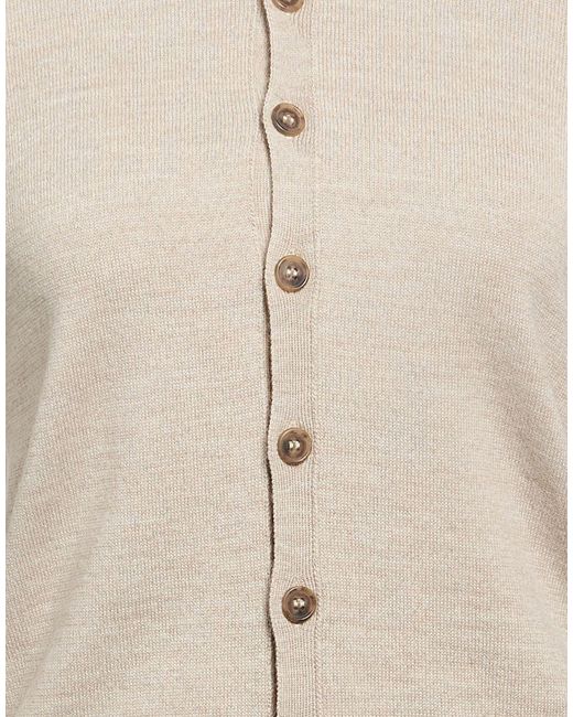 MM6 by Maison Margiela Natural Solid Color Cardigans