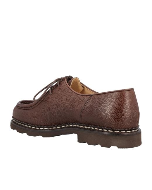 Paraboot Brown Michael Norwegian Derby Shoes for men