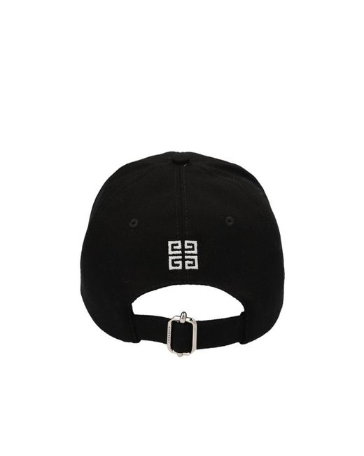 Givenchy Black Logo Embroidered Baseball Cap for men