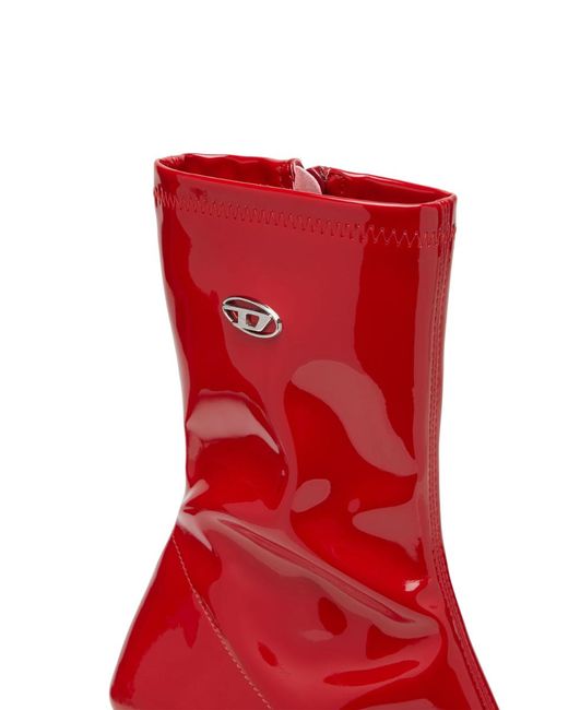 DIESEL Red D-Amber-Ankle Boots