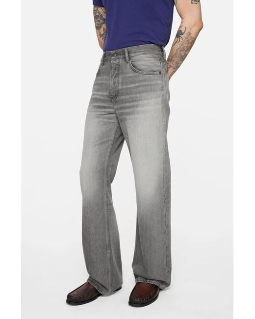 Acne Gray Belt Loop Jeans for men