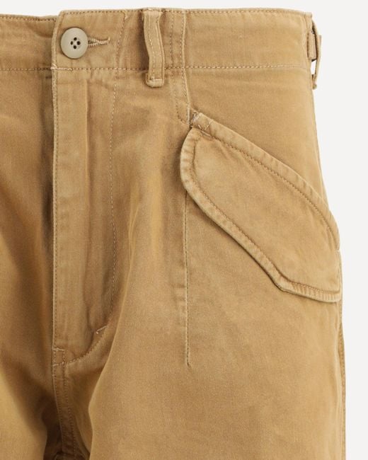 R13 Natural Flap-Pocket Trousers