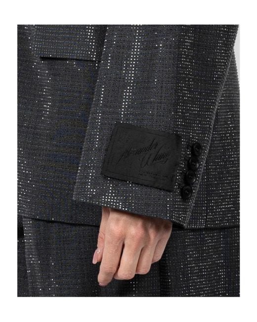 Alexander Wang Blue Sequin-Embellished Blazer