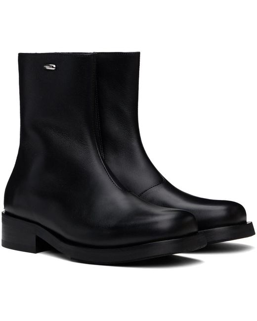 Our Legacy Black Square Toe Boots for men
