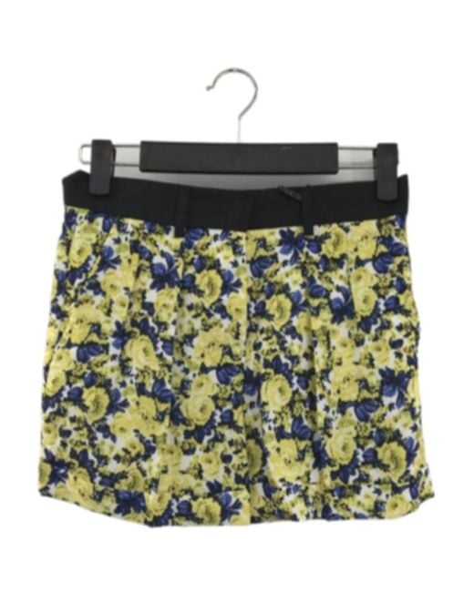 Sportmax Green Floral Shorts