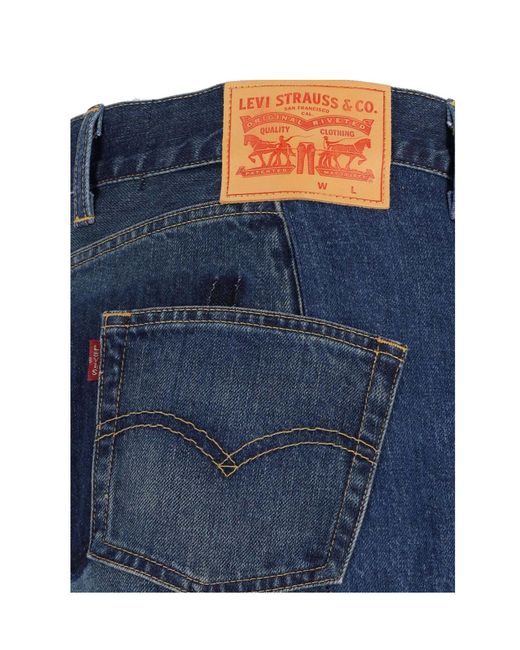 Junya Watanabe Blue X Levis Asymmetric Denim Skirt