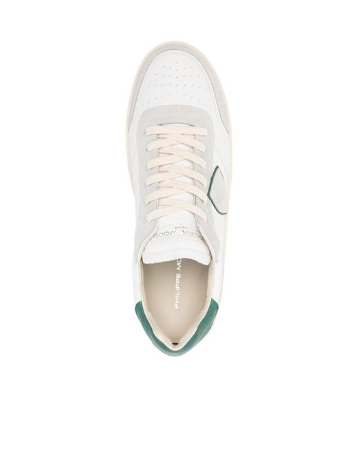 Philippe Model White Nice Low-Top Sneakers for men