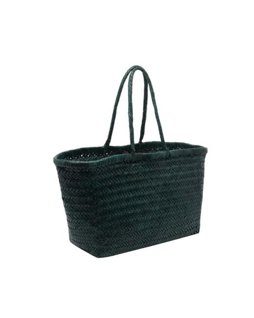 Dragon Diffusion Black Double-Handle Handbag