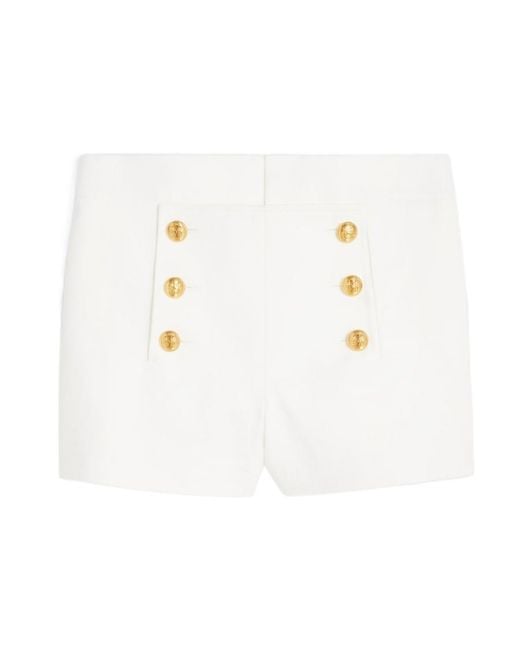 Céline White Yachting Mini Shorts