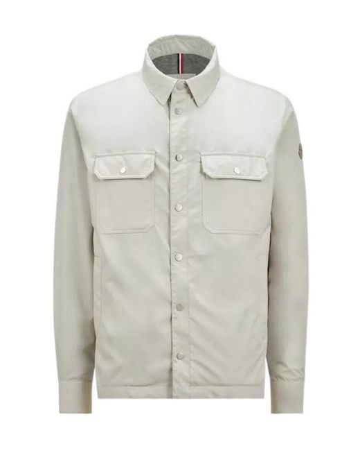 Moncler Gray Piz Buttoned Jacket for men