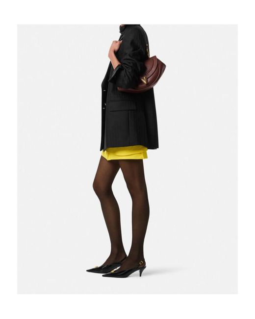 Versace Brown Virtus Medium Shoulder Bag