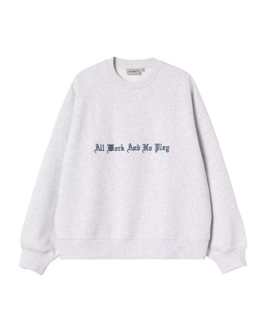 Carhartt White No Play Sweatshirt for men