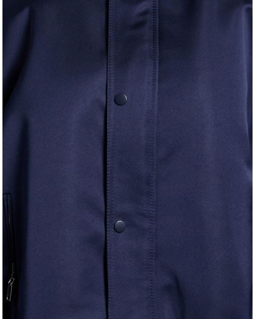 MAX&Co. Blue Simple Solid Color Coat
