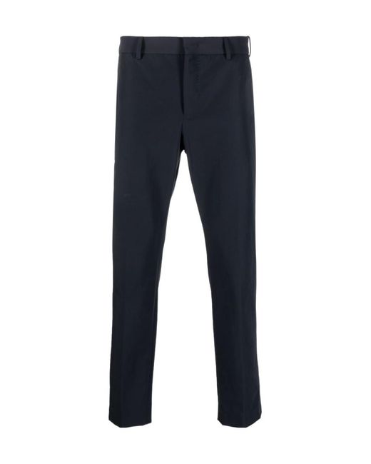 Pt Pantaloni Men's Blue Straight-Leg Tailored Pants