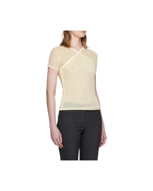 Paloma Wool White Crossed Raglan Top